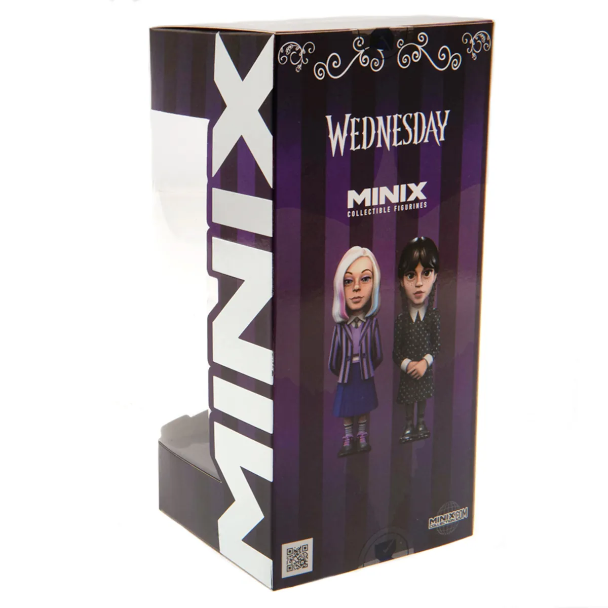 Wednesday Addams Wednesday 12cm MINIX Collectable Figure Box Back