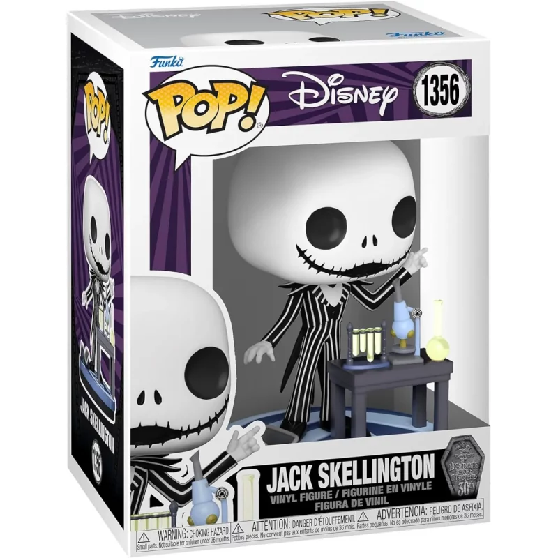 Funko Pop! Disney The Nightmare Before Christmas Jack Skellington with Lab Collectable Vinyl Figure Box Front