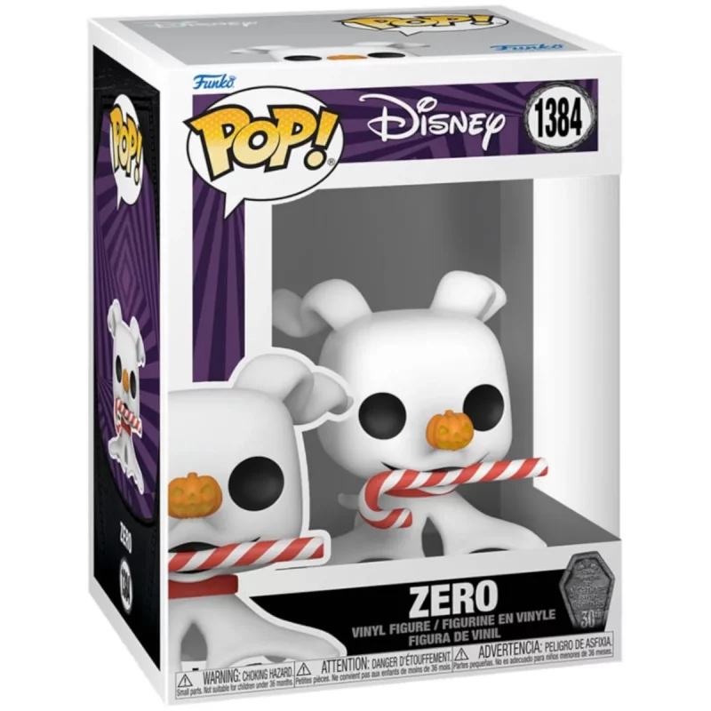 Funko Pop Disney The Nightmare Before Christmas Zero with Candy Cane Collectable Vinyl Figure Box