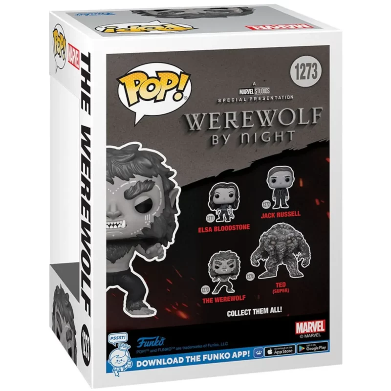 Funko Pop! Marvel Werewolf By Night The Werewolf Collectable Vinyl Figure Box Back
