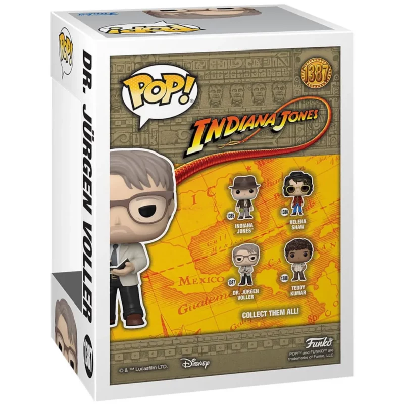 Funko Pop! Movies Indiana Jones and the Dial of Destiny Dr Jurgen Voller Collectable Vinyl Figure Box Back