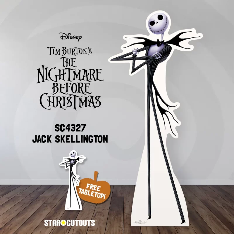 SC4327 Jack Skellington 'Pumpkin' (The Nightmare Before Christmas) Lifesize + Mini Cardboard Cutout Standee Room