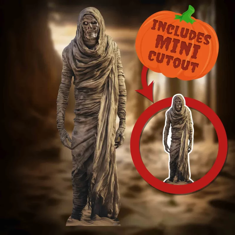 SC4353 Mummy Skeleton (Halloween) Lifesize + Mini Cardboard Cutout Standee Spotlight