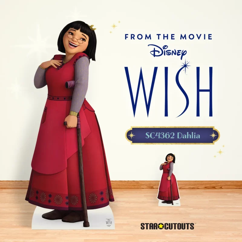 SC4362 Dahlia (Disney Wish) Official Lifesize + Mini Cardboard Cutout Standee Room
