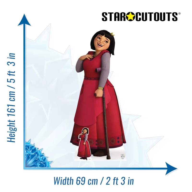 SC4362 Dahlia (Disney Wish) Official Lifesize + Mini Cardboard Cutout Standee Size
