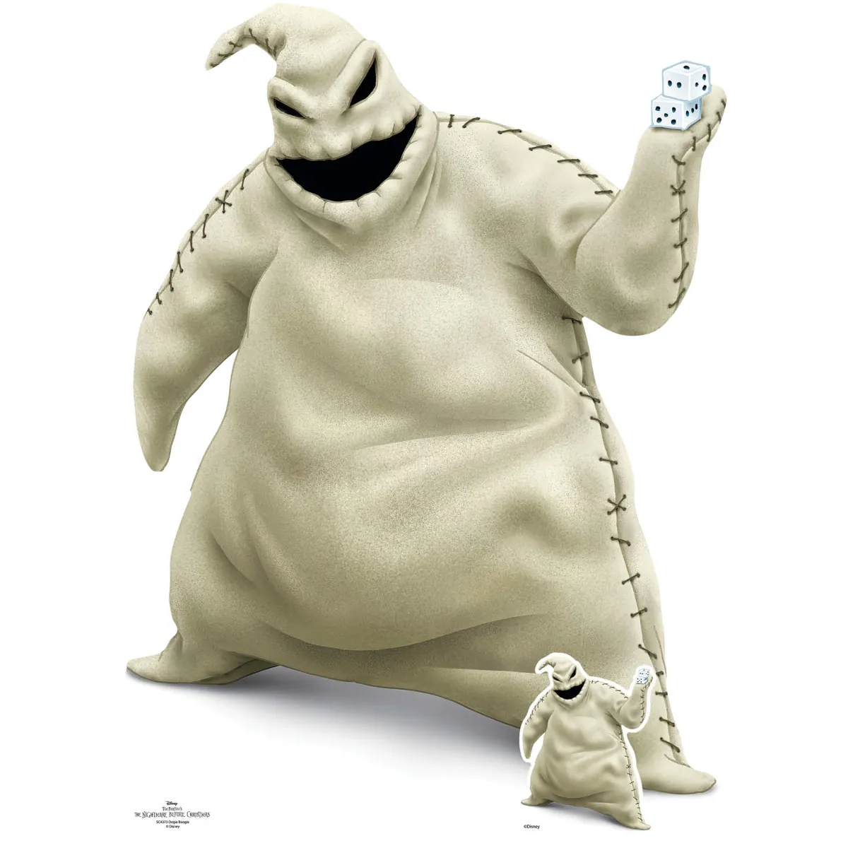 SC4373 Oogie Boogie (The Nightmare Before Christmas) Lifesize + Mini Cardboard Cutout Standee Front