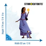SC4399 Asha Legend of the Wishing Star (Disney Wish) Official Lifesize + Mini Cardboard Cutout Standee Size