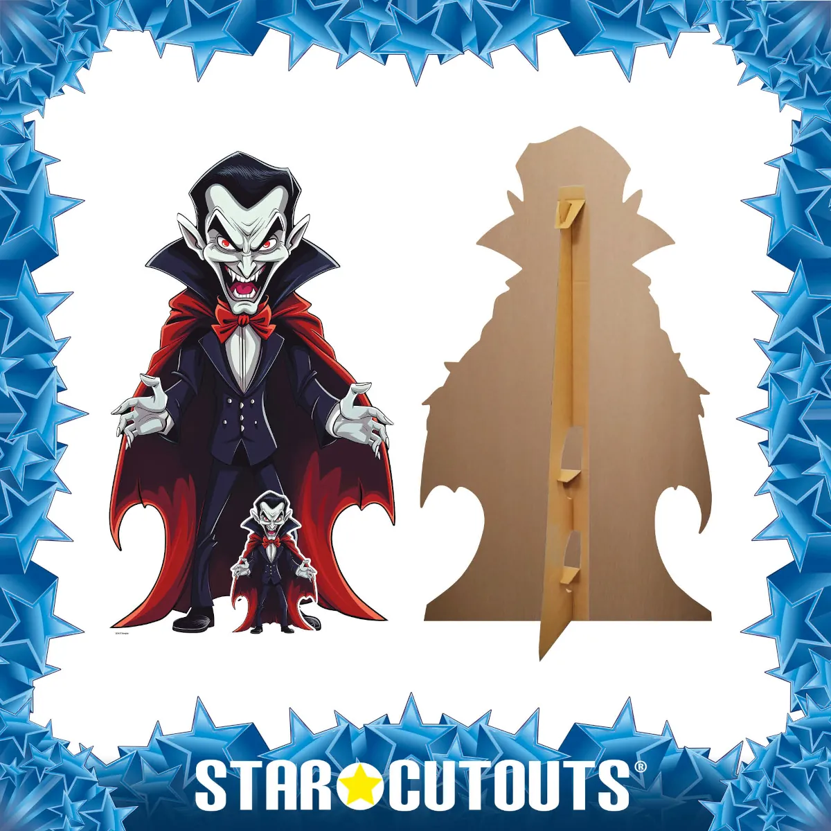 SC4477 Cartoon Vampire (Halloween) Lifesize + Mini Cardboard Cutout Standee Frame