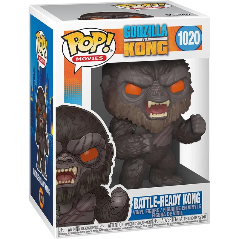 Funko Pop! Movies Godzilla Vs. Kong Battle-Ready Kong Collectable Vinyl Figure Box