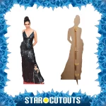 CS1167 Deepika Padukone 'Black Dress' (Indian Actress) Lifesize + Mini Cardboard Cutout Standee Frame