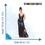 CS1167 Deepika Padukone 'Black Dress' (Indian Actress) Lifesize + Mini Cardboard Cutout Standee Size