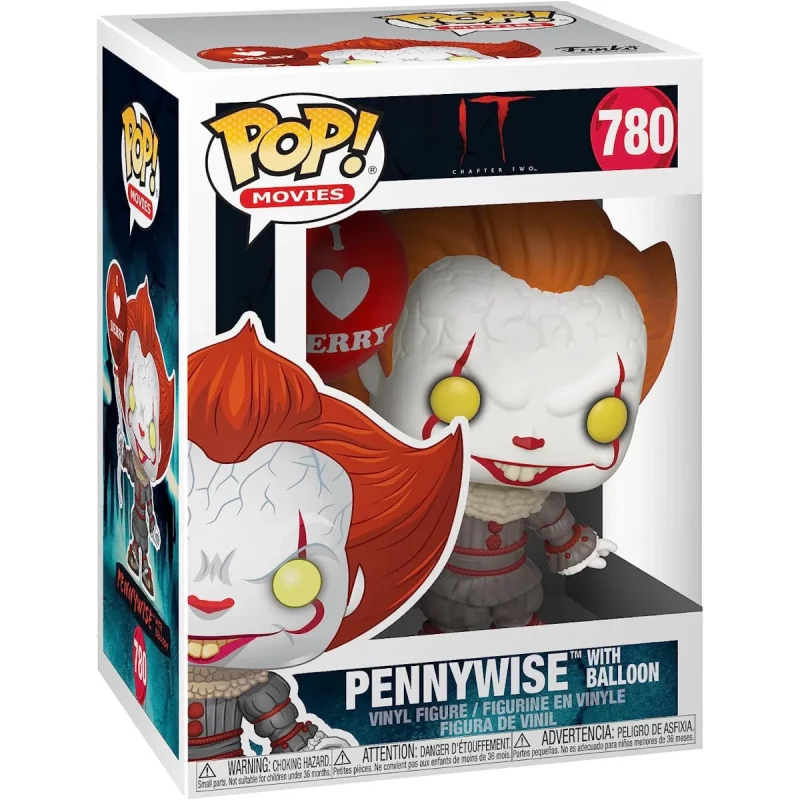 FK40630 Funko Pop! Movies IT Chapter Two Pennywise with Balloon Collectable Vinyl Figure Box Front