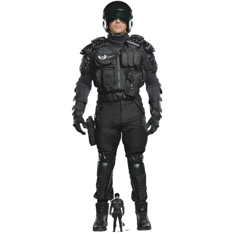 SC4356 UNIT Soldier (Doctor Who) Official Lifesize + Mini Cardboard Cutout Standee Front