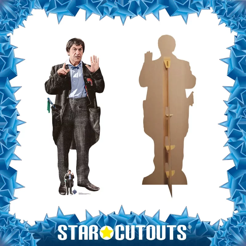 SC4402 The Second Doctor 'Patrick Troughton' (Doctor Who) Official Lifesize + Mini Cardboard Cutout Standee Frame