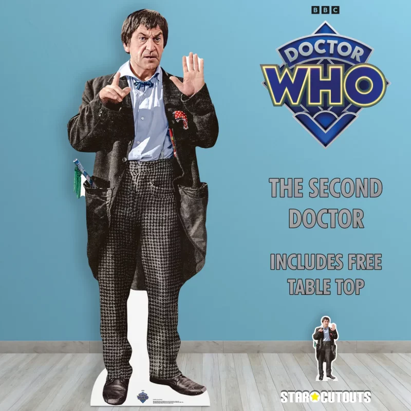 SC4402 The Second Doctor 'Patrick Troughton' (Doctor Who) Official Lifesize + Mini Cardboard Cutout Standee Room
