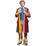 SC4647 The Sixth Doctor 'Colin Baker' (Doctor Who) Official Lifesize + Mini Cardboard Cutout Standee Front