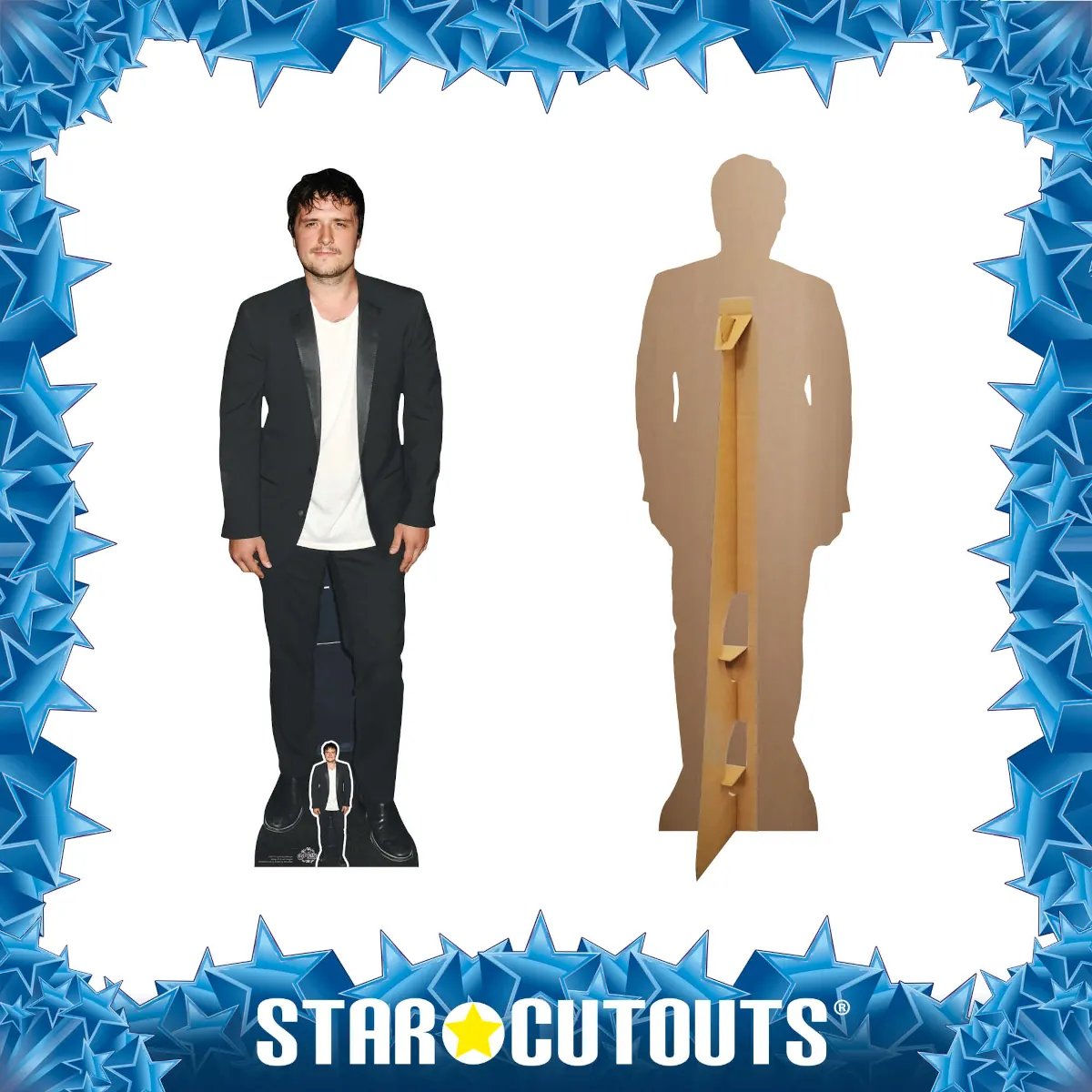CS1121 Josh Hutcherson (American Actor) Lifesize + Mini Cardboard Cutout Standee Frame