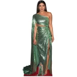 CS1130 Priyanka Chopra 'Green Dress' (Indian Actress) Lifesize + Mini Cardboard Cutout Standee Front