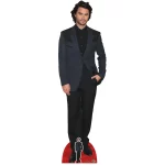 CS1186 Chase Stokes 'Black Suit' (American Actor) Lifesize + Mini Cardboard Cutout Standee Front