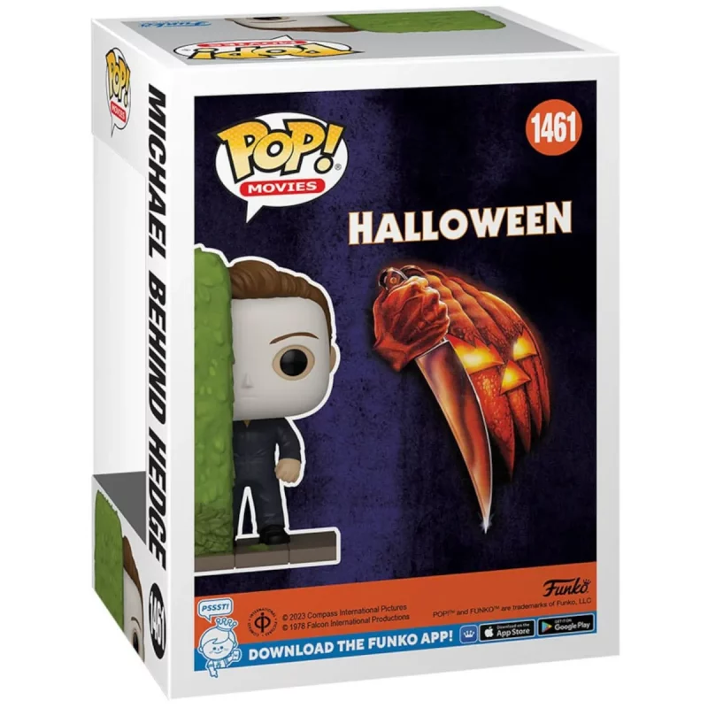 FK74695 Funko Pop Movies Halloween Michael Myers Behind Hedge Collectable Vinyl Figure Box Back