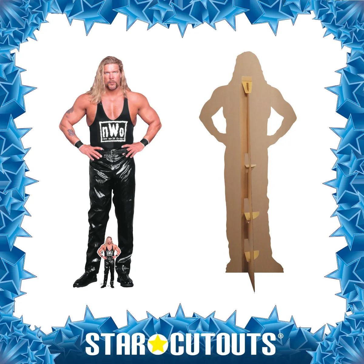 SC4413 Kevin Nash (WWE) Official Lifesize + Mini Cardboard Cutout Standee Frame