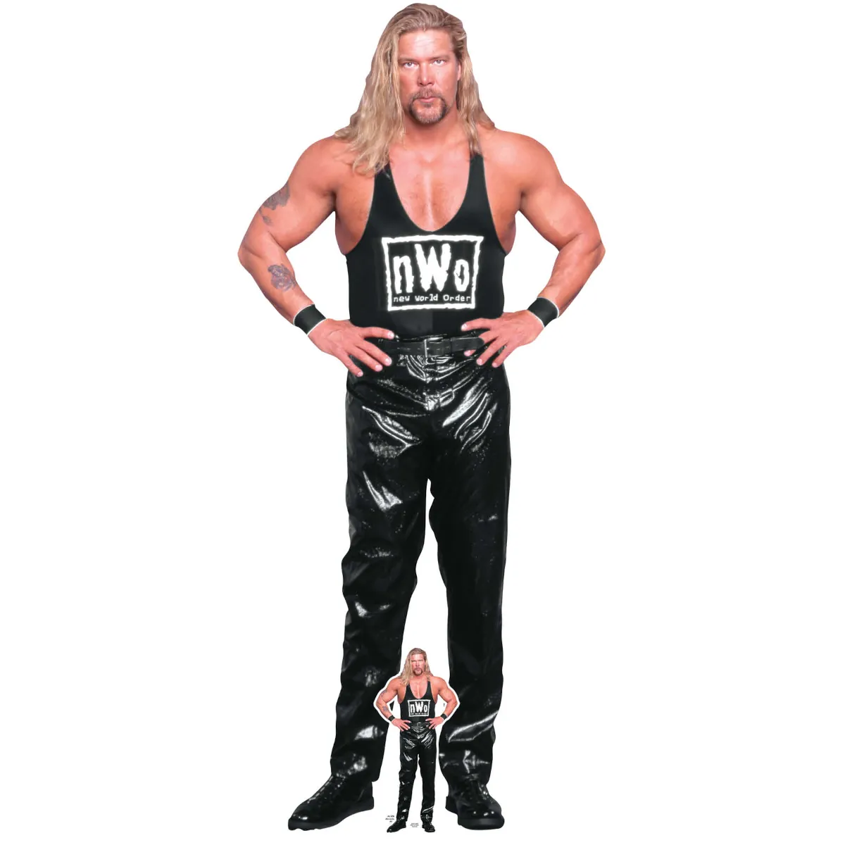 SC4413 Kevin Nash (WWE) Official Lifesize + Mini Cardboard Cutout Standee Front