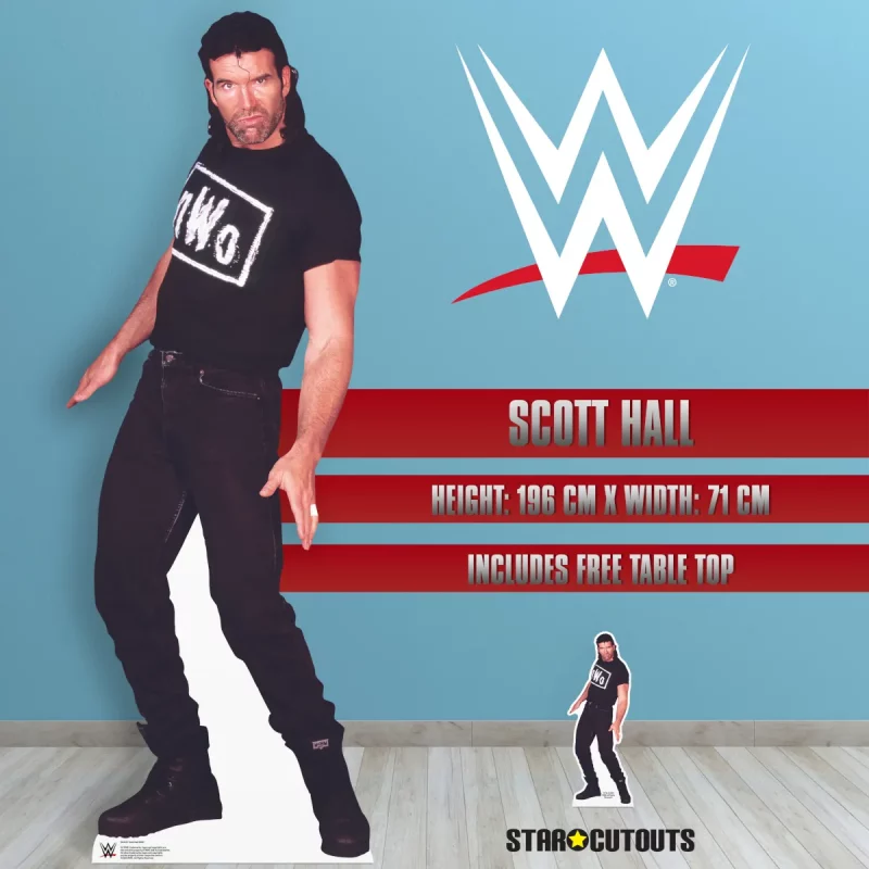 SC4415 Scott Hall (NWO WWE) Official Lifesize + Mini Cardboard Cutout Standee Room