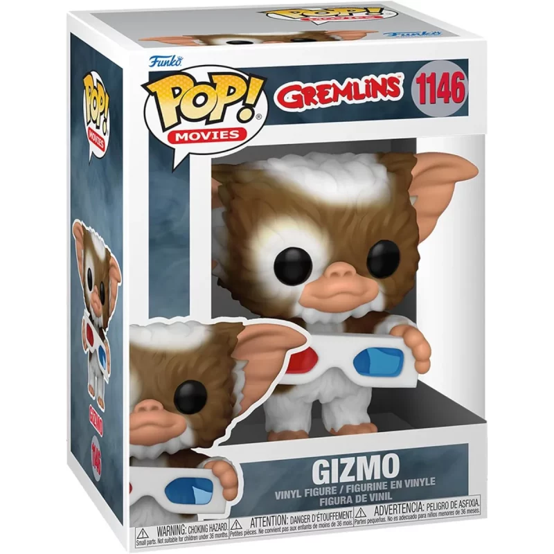 FK49888 Funko Pop! Movies - Gremlins - Gizmo with 3D Glasses Collectable Vinyl Figure Box Front