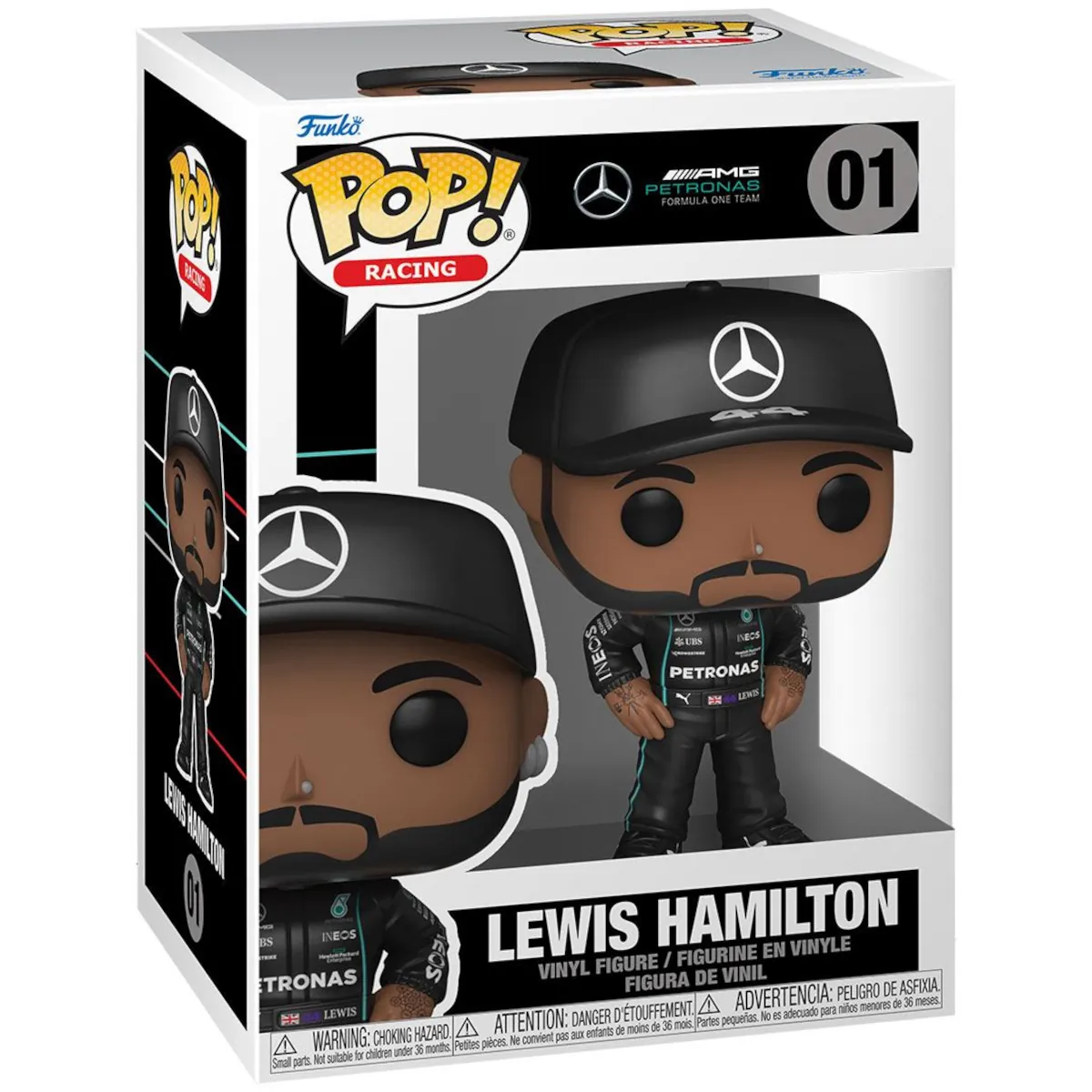 FK62220 Funko Pop! Racing - Formula One - Lewis Hamilton Collectable Vinyl Figure Box Front
