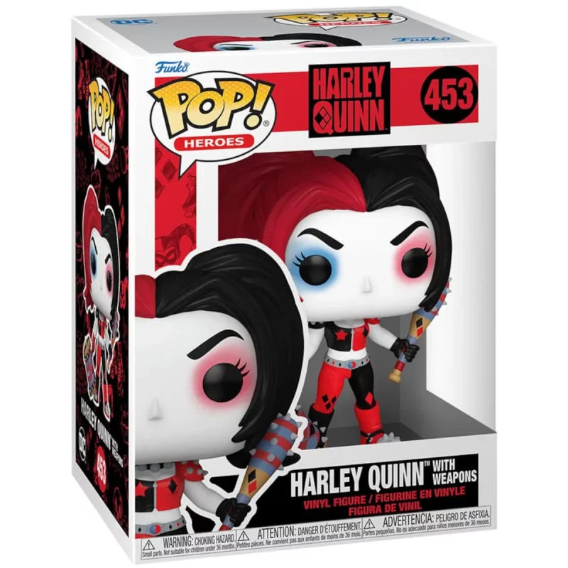 FK65616 Funko Pop! Heroes - DC Comics Harley Quinn - Harley Quinn with Weapons Collectable Vinyl Figure Box Front