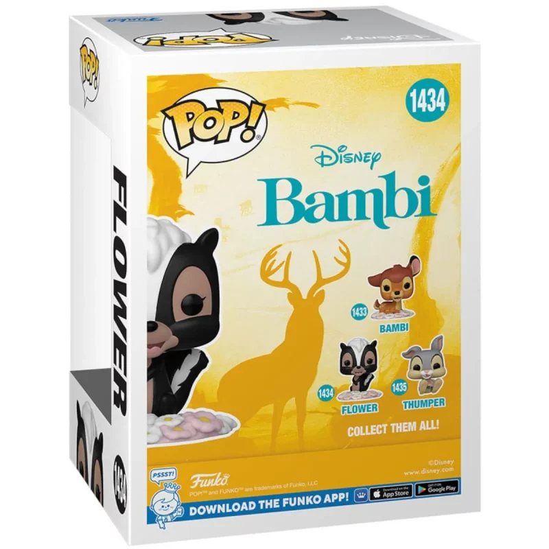 FK65665 Funko Pop! Disney - Bambi (80th Anniversary) - Flower Collectable Vinyl Figure Box Back