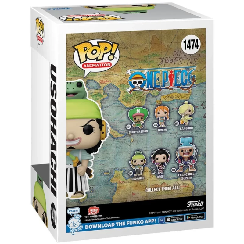 FK72109 Funko Pop! Animation – One Piece – Usohachi (Wano) Collectable Vinyl Figure Box Back