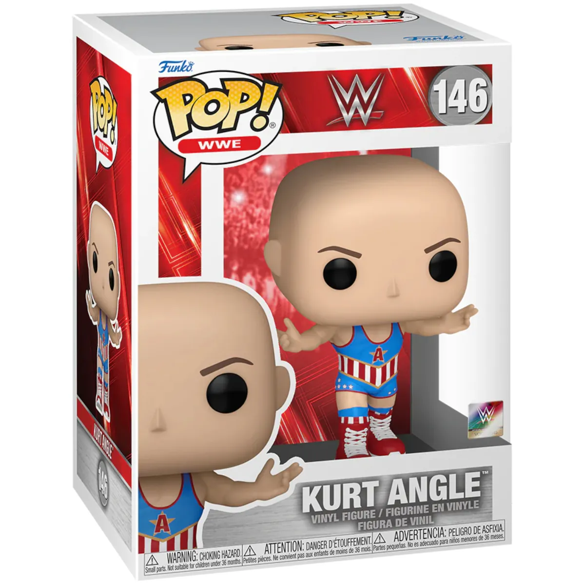 FK75100 Funko Pop! WWE - Kurt Angle Collectable Vinyl Figure Box Front