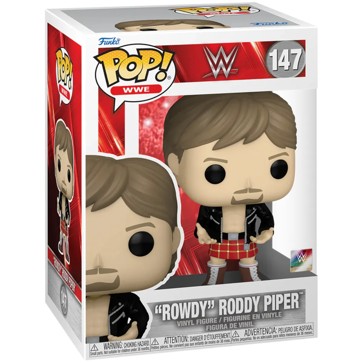 FK75101 Funko Pop! WWE - Rowdy Roddy Piper Collectable Vinyl Figure Box Front