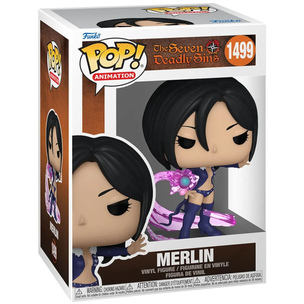 FK75538 Funko Pop! Animation - The Seven Deadly Sins - Merlin Collectable Vinyl Figure Box Front