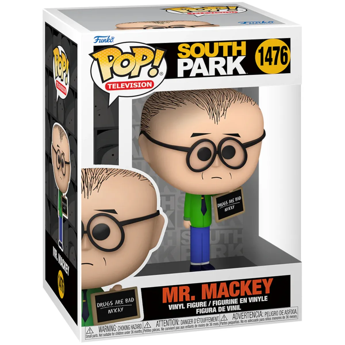 FK75672 Funko Pop! Television - South Park - Mr Mackey Collectable Vinyl Figure Box Front
