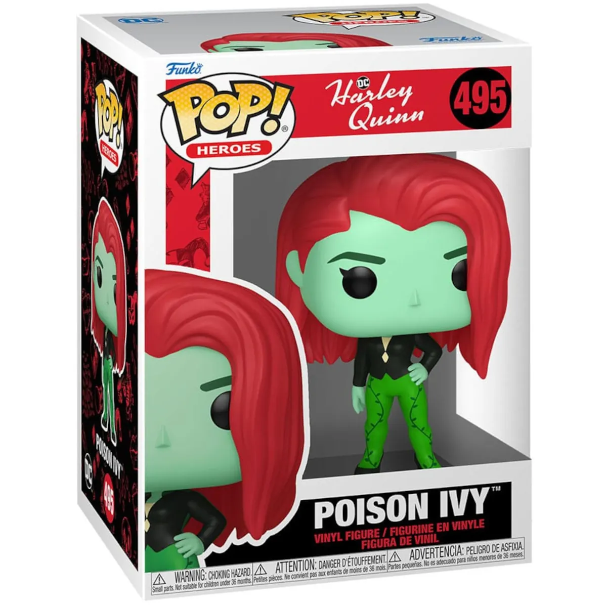 FK75849 Funko Pop! Heroes - Harley Quinn Animated Series - Poison Ivy Collectable Vinyl Figure Box Front