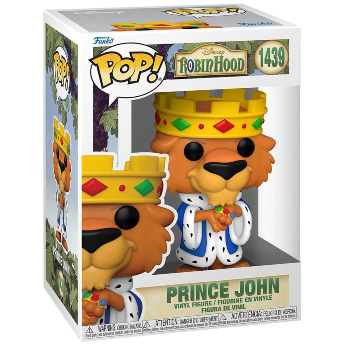 FK75913 Funko Pop! Disney - Robin Hood - Prince John Collectable Vinyl Figure Box Front