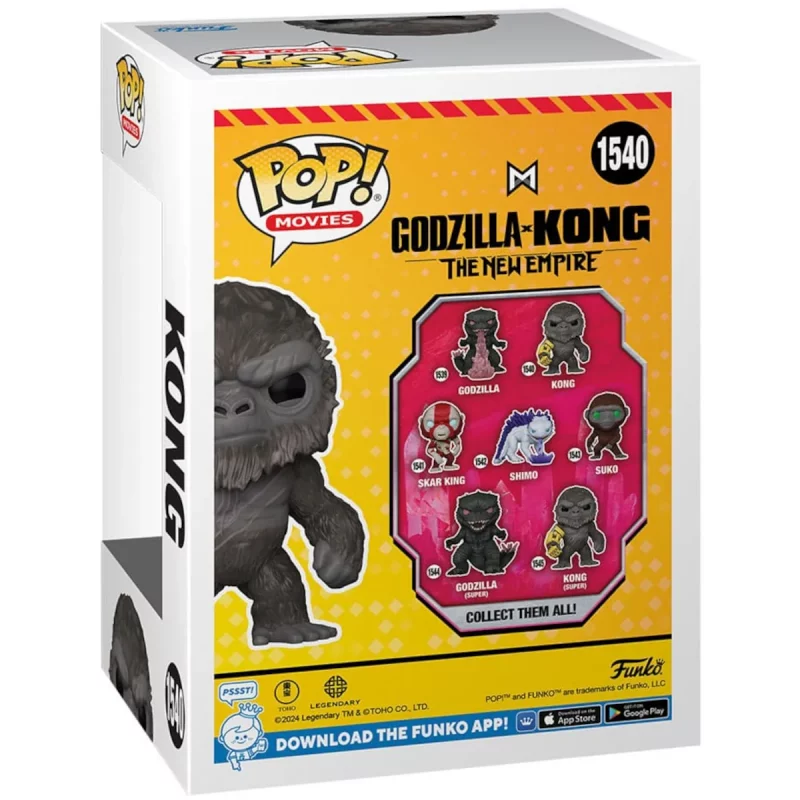 FK75927 Funko Pop! Movies - Godzilla x Kong The New Empire - Kong Collectable Vinyl Figure Box Back