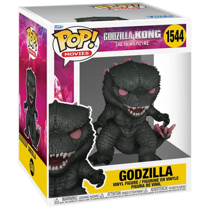 FK75930 Funko Pop! Movies - Godzilla x Kong The New Empire - Godzilla Super Sized Collectable Vinyl Figure Box Front