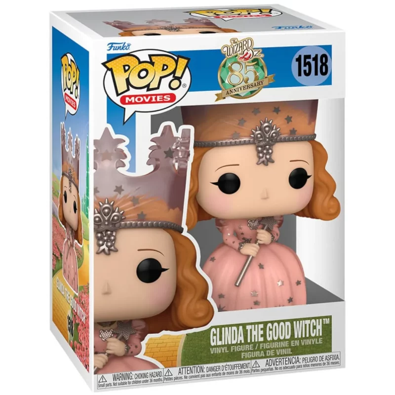 FK75974 Funko Pop! Movies – The Wizard of Oz (85th Anniversary) – Glinda the Good Witch Collectable Vinyl Figure Box Front