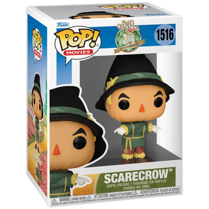 FK75975 Funko Pop! Movies – The Wizard of Oz (85th Anniversary) – Scarecrow Collectable Vinyl Figure Box Front