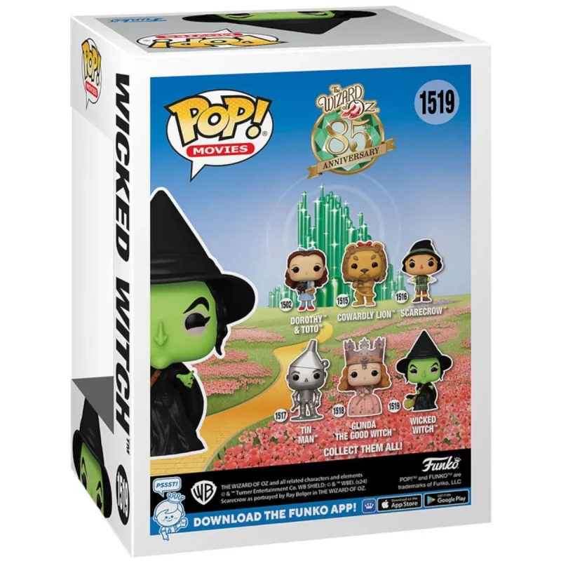 FK75977 Funko Pop! Movies – The Wizard of Oz (85th Anniversary) – Wicked Witch Collectable Vinyl Figure Box Back