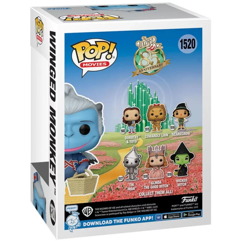 FK77423 Funko Pop! Movies – The Wizard of Oz (85th Anniversary) – Winged Monkey Collectable Vinyl Figure Box Back