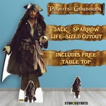 SC4405 Captain Jack Sparrow 'Johnny Depp' (Pirates of the Caribbean) Lifesize + Mini Cardboard Cutout Room
