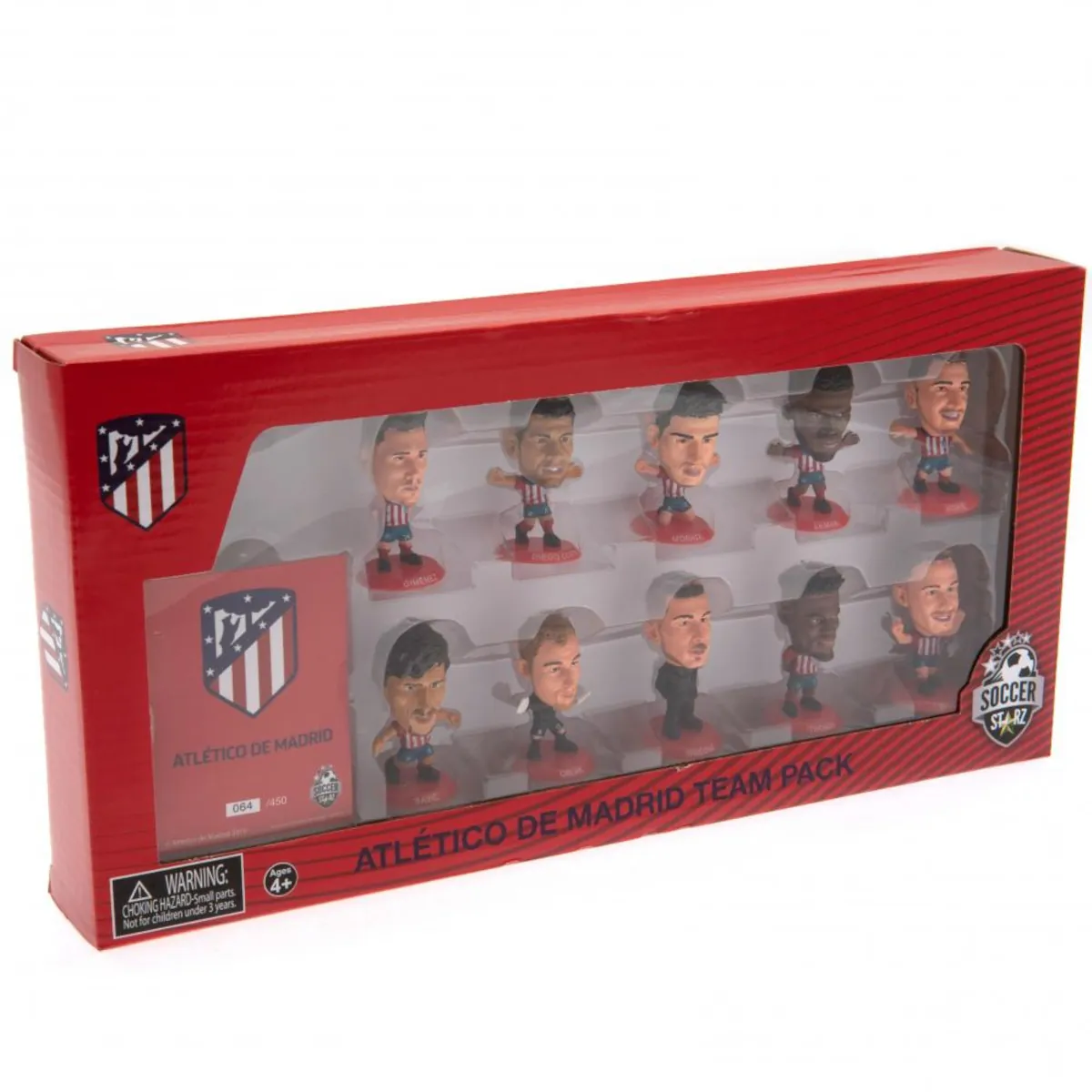 162487 Atletico Madrid F.C. SoccerStarz 10 Player Team Pack Collectable Figures Box