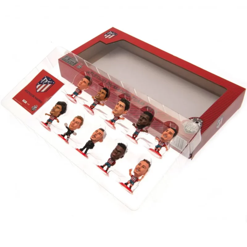 162487 Atletico Madrid F.C. SoccerStarz 10 Player Team Pack Collectable Figures Open Box