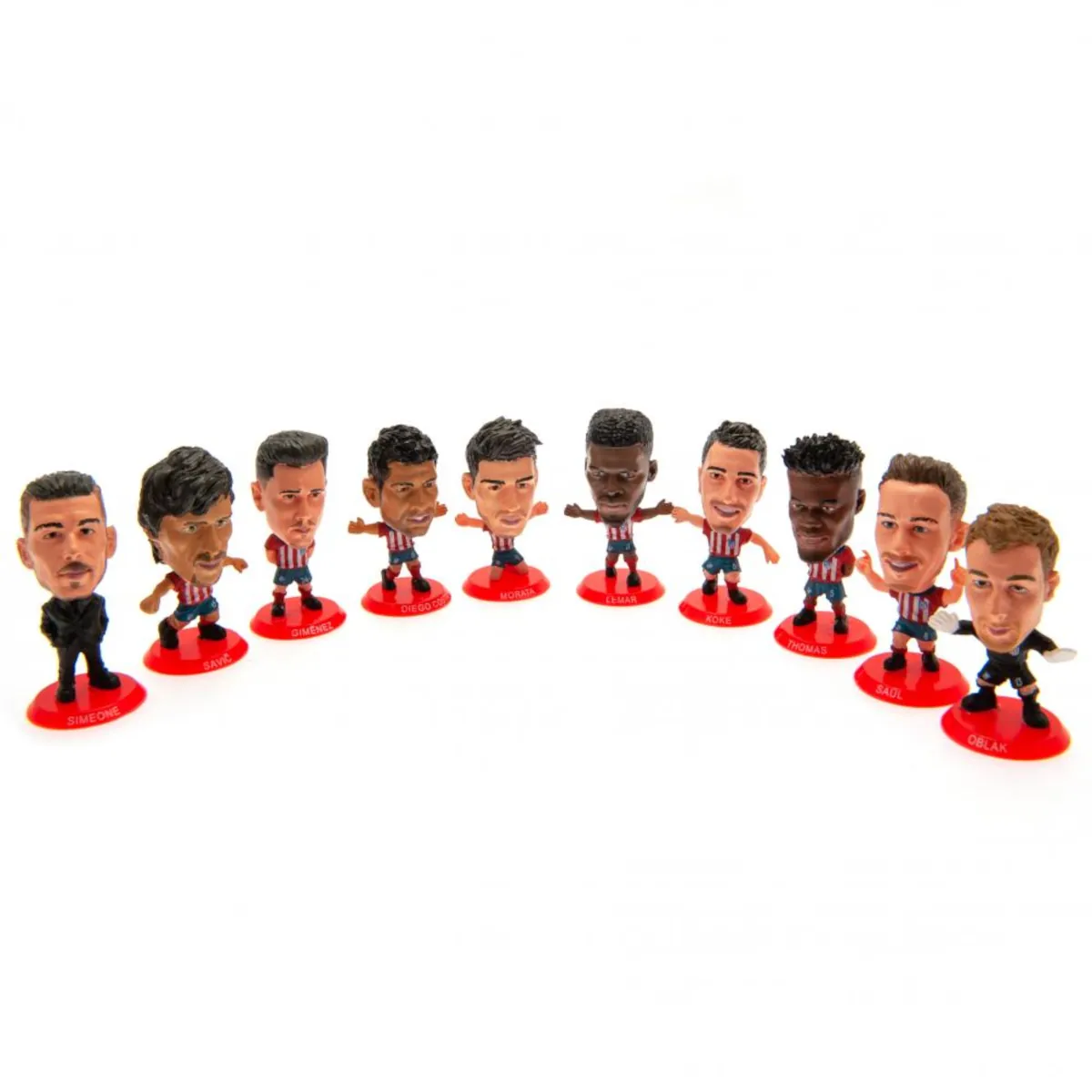 162487 Atletico Madrid F.C. SoccerStarz 10 Player Team Pack Collectable Figures