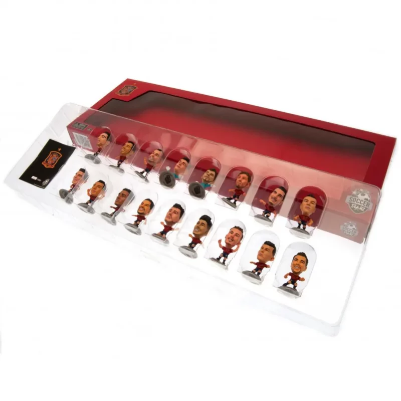 173461 Spain SoccerStarz 17 Player Team Pack 2020 Season Collectable Figures Box Open