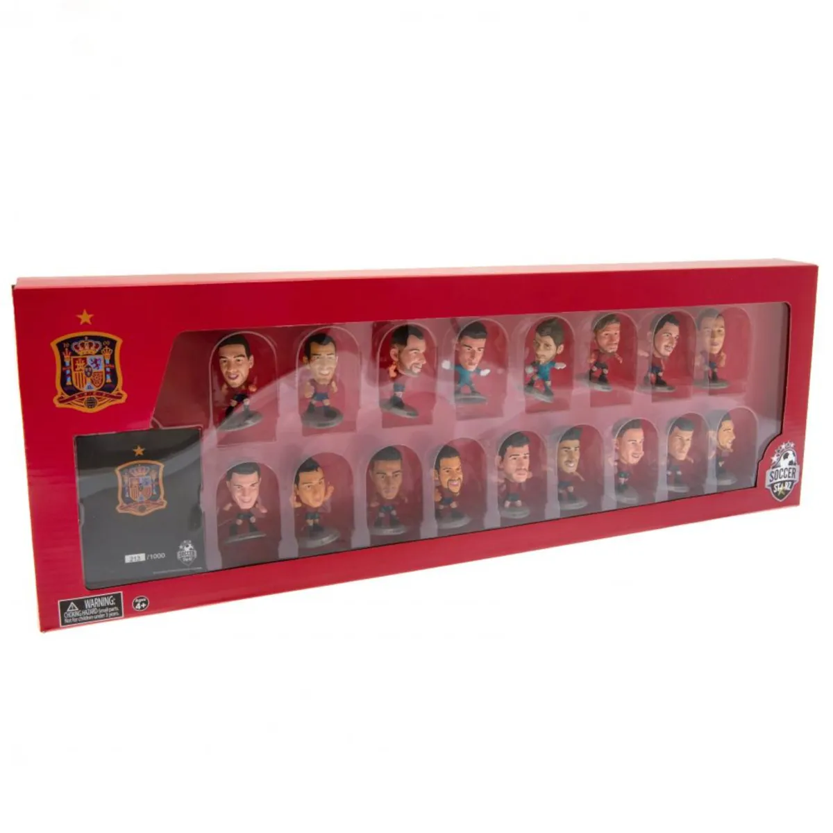 173461 Spain SoccerStarz 17 Player Team Pack 2020 Season Collectable Figures Box